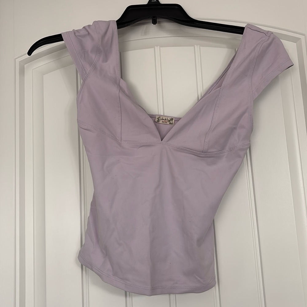 Free People Lavender Duo Corset Cami
